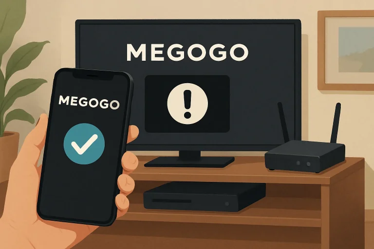 Не працює MEGOGO: що перевірити на телевізорі та інших пристроях