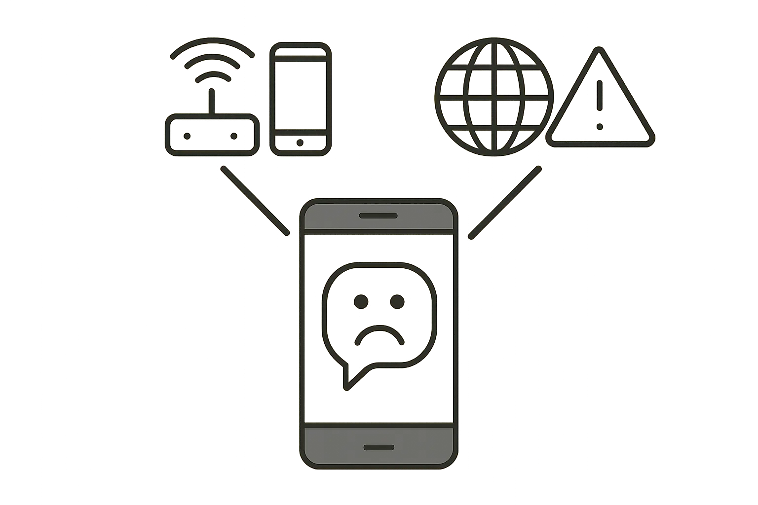 Спочатку з’ясуйте: Viber не працює у всіх чи лише на вашому телефоні: Перевірте інший сайт або застосунок.